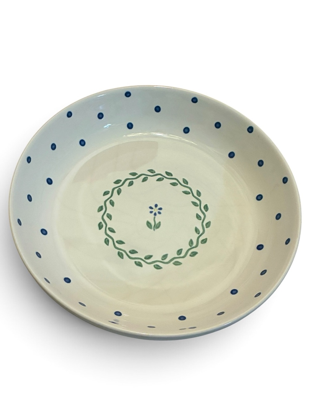 Vintage Pfaltzgraff Cloverhill Floral 9.25" Pie Baking Plate Dish Stoneware USA